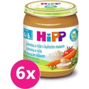 Příkrmy a přesnídávky HiPP BIO Zeleninová omáčka s rýží a kuřecím masem 6 x 125 g