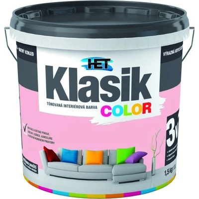 Het Klasik Color INTERIÉROVÁ, DISPERZNÁ FARBA LOSOSOVÁ 1,5kg