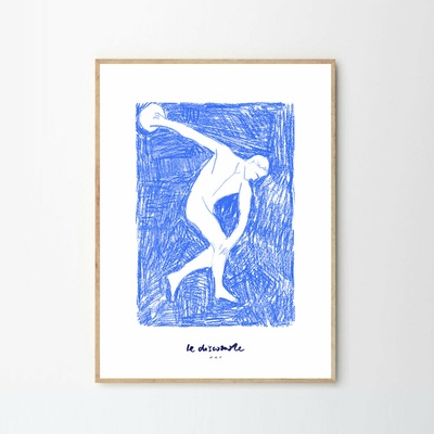 Moikka Plagát The Athlete by Another Art Project 50x70 cm