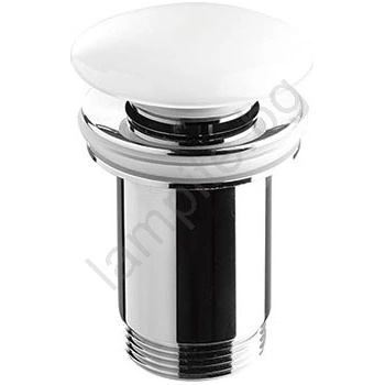 Bathco 0212PR - Слив за мивка без преливник CLICK-CLACK Ø 6 см в бял гланц (BO0052)