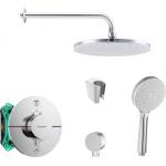 SANITINO - Душ комплект с термостат и вграден нагревател Hansgrohe, аксесоари Kielle, хром SANI21HKK023 (SANI21HKK023)