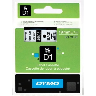 páska DYMO 45803 D1 Black On White Tape (19mm) (S0720830)