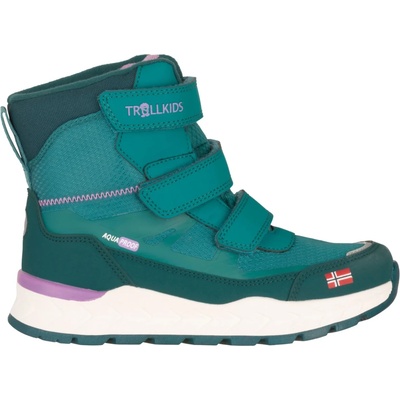 Trollkids Детски зимни ботуши Trollkids Kid's Rauland Winter Boots - Dusky Teal / Midnight Petrol / Light Violet - размер 39 (EU) (702-4708-0322)
