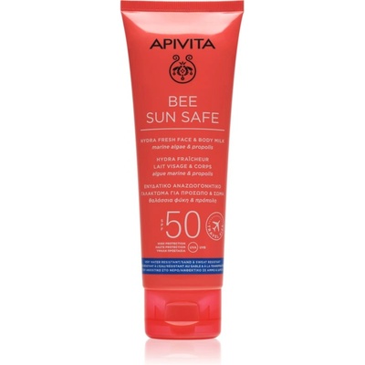 APIVITA Bee Sun Safe Hydra Fresh Milk SPF50 слънцезащитен лосион за лице и тяло SPF 50 100ml