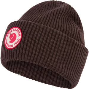 Fjällräven Зимна шапка (beanie) Fjällräven 1960 Logo Hat Beanie - Black Oak - размер One Size (204-6599-1311)