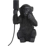Light & Living Черна настолна лампа (височина 34 cm) Monkey - Light & Living (1851620)