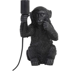 Light & Living Черна настолна лампа (височина 34 cm) Monkey - Light & Living (1851620)
