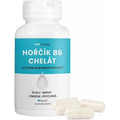 Movit Energy Hořčík B6 chelát 90 kapslí