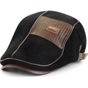 HARAHU Мъжка беретка ni-26079 - Черна kp26079