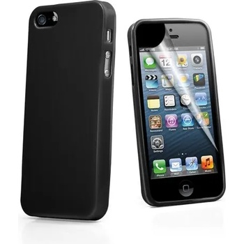 Image 1 of Apple iPhone 5 Силиконов Калъф Черен + Протектор