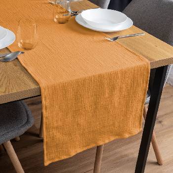 Biante Mušelínový behúň MSN-001 Horčicovo oranžový 45x120 cm