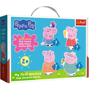 Trefl - Puzzle Baby Puzzle Peppa Pig - 1 - 39 piese