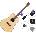 SX SD304 Premium SET Natural Акустична китара