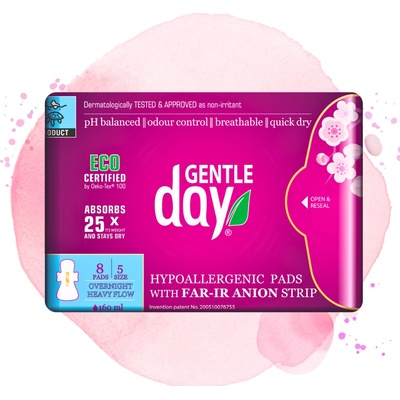 Gentle Day aniónové nočné vložky 8 ks