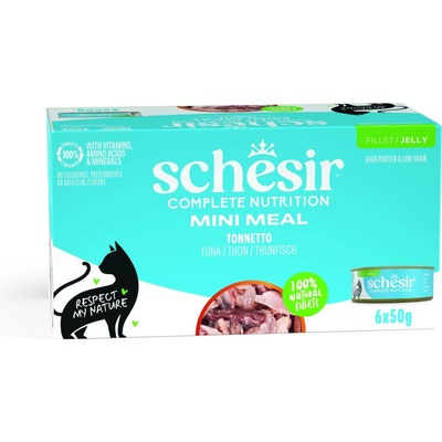 Schesir tuňák s hovädzím v želé 6 x 50 g
