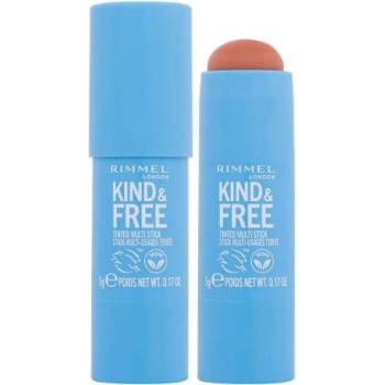 Rimmel London Kind & Free Tinted Multi Stick многофункционален тониращ стик 5 g нюанс 002 Peachy Cheeks