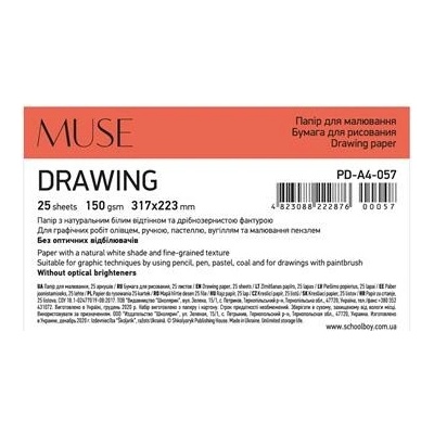Shkolyaryk Výkres A4+ 25 listov 150 g Drawing Muse