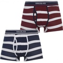 SoulCal Block pruhy Trunks navy/white/burg