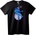 NOONEBRAND Тениска Космонавт с Китара на Луната - 6XL, Black