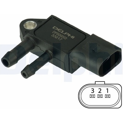 Senzor, tlak výfukového plynu DELPHI DPS00003