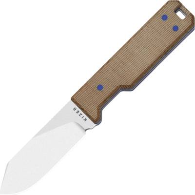 Kizer Abrams 14C28N Stonewashed,Norplex UltreX Micarta & G10 1133A2