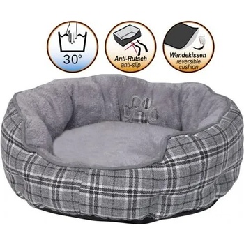 Image 1 of NOBBY Легло кръг KAPU сиво каре - Ø 60 x 20 см, NOBBY Германия 61323