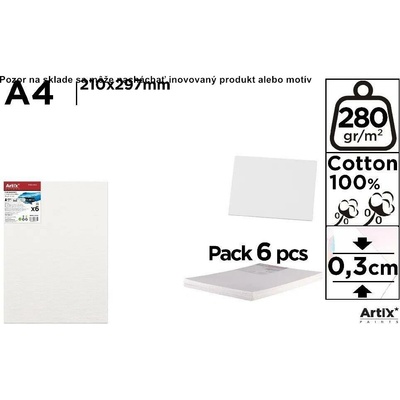 Kartón na maľovanie A4 21cmx29 7cm 280 g 1 ks