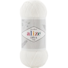 Alize Diva FINE - 55 bílá