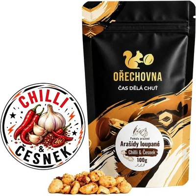Ořechovna Arašídy Med chilli & česnek 100 g