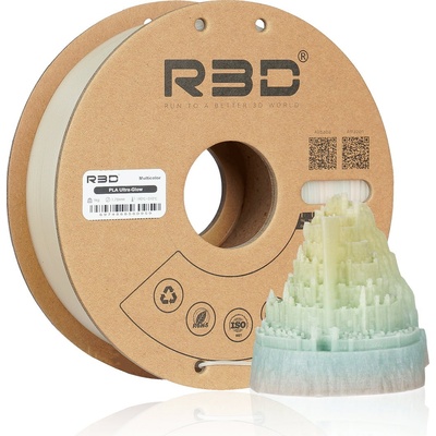 R3D PLA Ultra-Glow Multicolor - 1, 75 mm / 1000 g (R3DA101G2M)