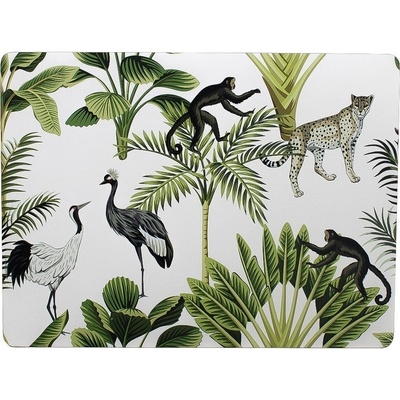 Mars & More 4ks pevné korkové prostírání Jungle white 30x40x0,4cm