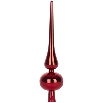 MagicHome OzdobaVianoce 1 ks 25 cm špic červený na vianočný stromček