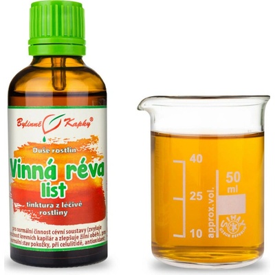 Vinič hroznorodý list bylinné kvapky tinktúra duša rastlín 50 ml
