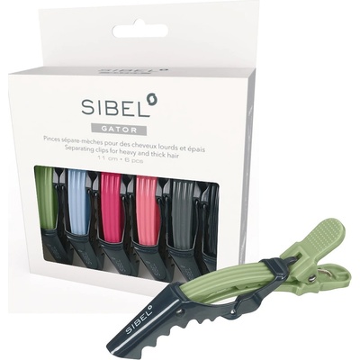 Sibel Gator 6ks klipy do vlasov 11cm, rôzne farby