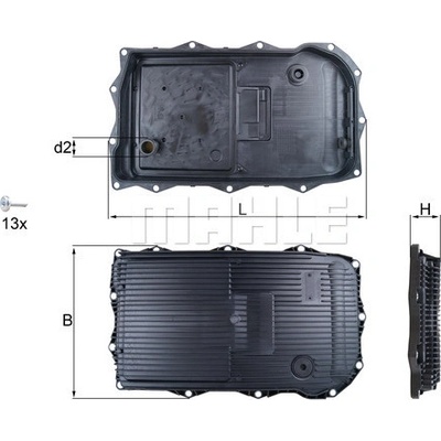 MAHLE ORIGINAL Olejová vaňa automatickej prevodovky HX 184KIT