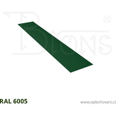 Brons Rovinný plech 350 x 2000 mm tmavě zelená