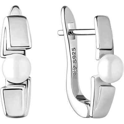 Gaura Pearls stříbrné náušnice s bílou sladkovodní perlou Lorena SK21230EL bílá