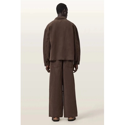 AllSaints панталон мъжки с добавен лен KORTEN (M086TE)