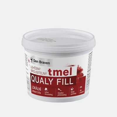 Den Braven Lehčený brousitelný tmel bílý Varianta: Lehčený brousitelný tmel , kelímek 250 ml, bílý