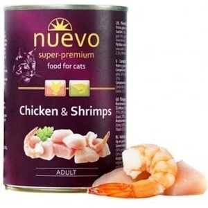 nuevo Cat Chicken & Shrimps за котки с пилешко и скариди 400gr