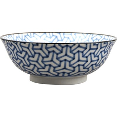 MIJ Veľká misa Herringbone Indigo Ikat 19 cm 750 ml