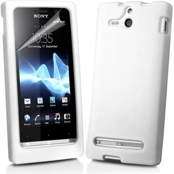 Image 1 of Sony ST25i Xperia U Силиконов Калъф Бял + Протектор
