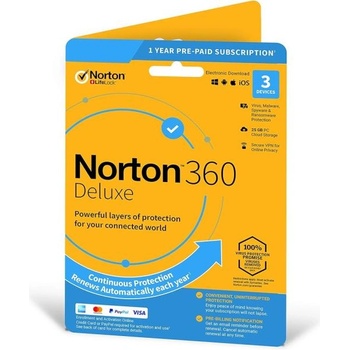 Image 1 of Symantec Norton 360 Deluxe 25GB HUN (1 User/3 Device/1 Year) (21416696)