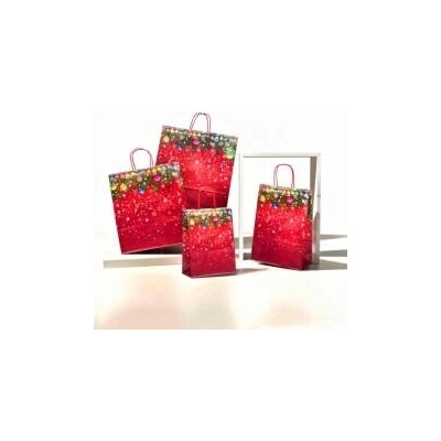 Darčeková papierová taška XMAS, 45 x 15 x 49 cm, vianočný vzor