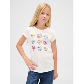 GAP Бебешка тениска с щампа Gap GAP | Byal | Момичешки | XXL