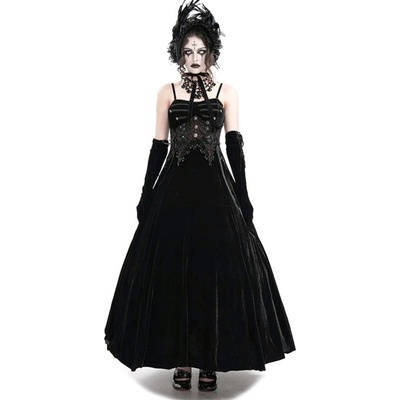 Devil fashion дамска рокля DEVIL FASHION - Black Gothic Retro - ESKT047