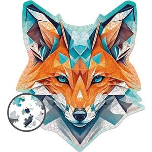 Milliwood Дървен пъзел Milliwood, Alternative Geometry, 500 части - Лисица (XXL-HypnotizingFox-5050) - homeshop
