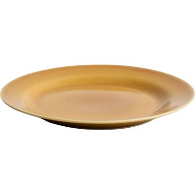 Kave Home Žlutý talíř Selune Ø28 cm