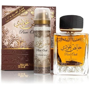 Lattafa Perfumes Pure Oudi подаръчен комплект с парфюмна вода 100мл унисекс 1 бр