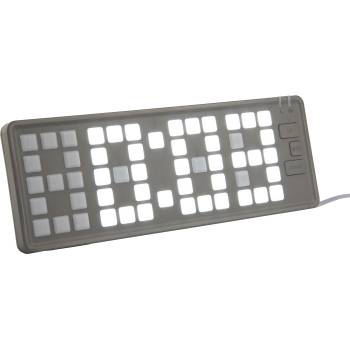 Karlsson Будилник Keyboard LED светлосив (KA5984GY)